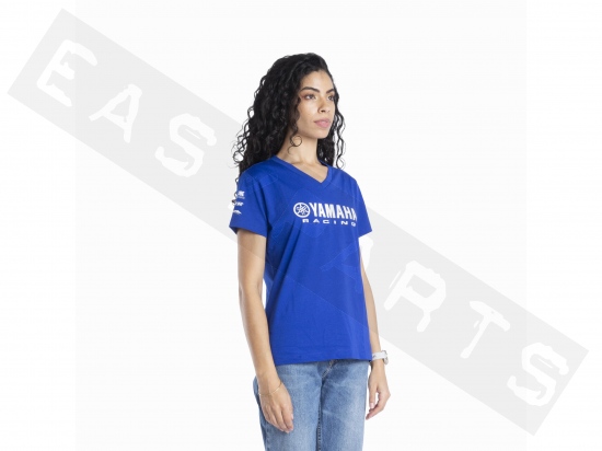T-shirt YAMAHA Paddock Blue Essential 2024 Gamar Blu Donna